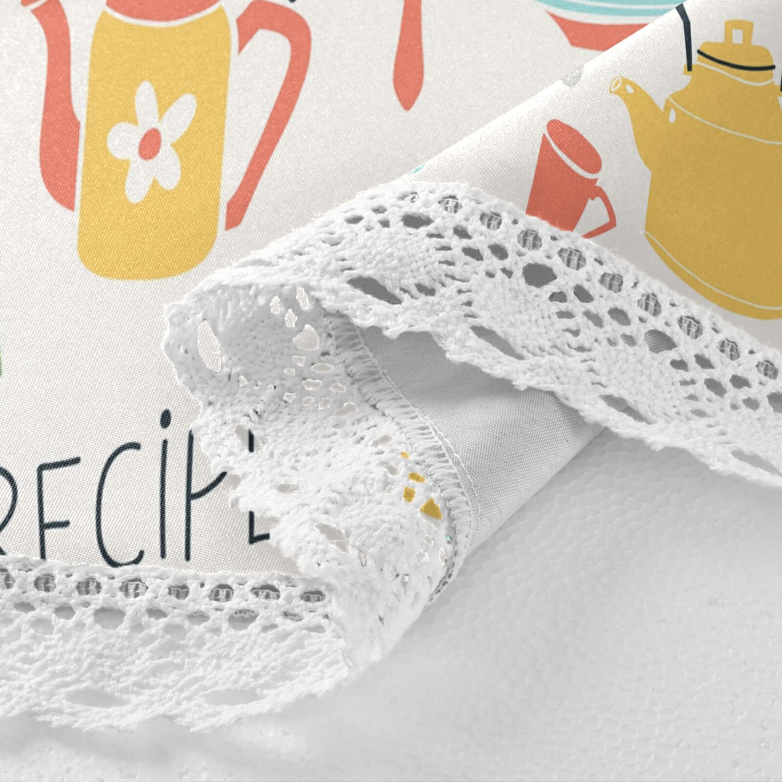 Kcldeci Table Cloth, Kitchenware Round Table Cover Tablecloth Washable Dining Decorative For Holiday Home Christmas Party Picnic